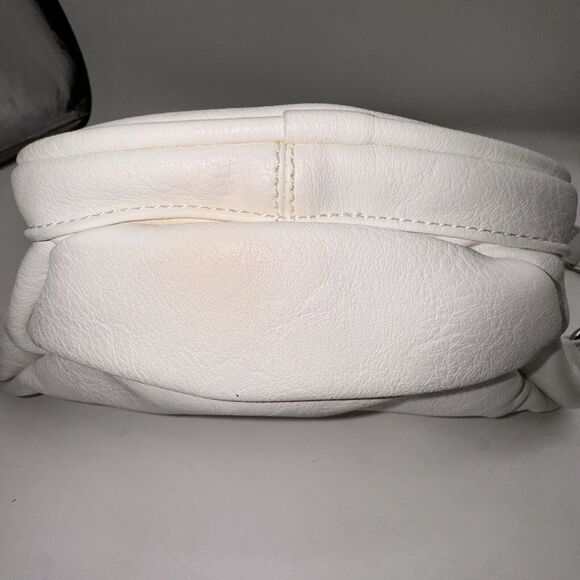 John Galt Brandy Melville White Multi Zippered Made In Italy Belt Bag Fanny Pack - Picture 6 of 13